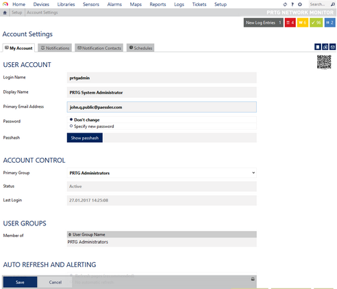 My Account Settings My Account Settings