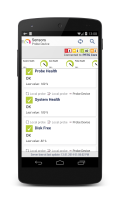 Sensor List on PRTG for Android Sensor List on PRTG for Android
