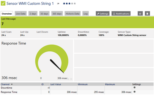 WMI Custom String Sensor WMI Custom String Sensor